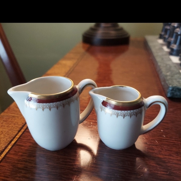 Vintage Suisse Langenthal Coffee Service Porcelain Cream Servers Set of 2 - Picture 5 of 12